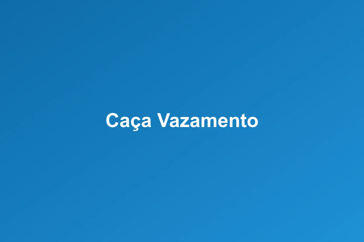 Caça-vazamento de Água em São Bernardo do Campo